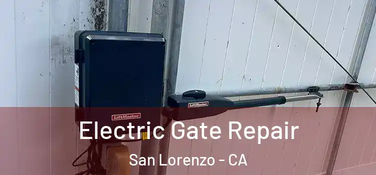 Electric Gate Repair San Lorenzo - CA