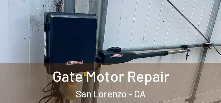 Gate Motor Repair San Lorenzo - CA