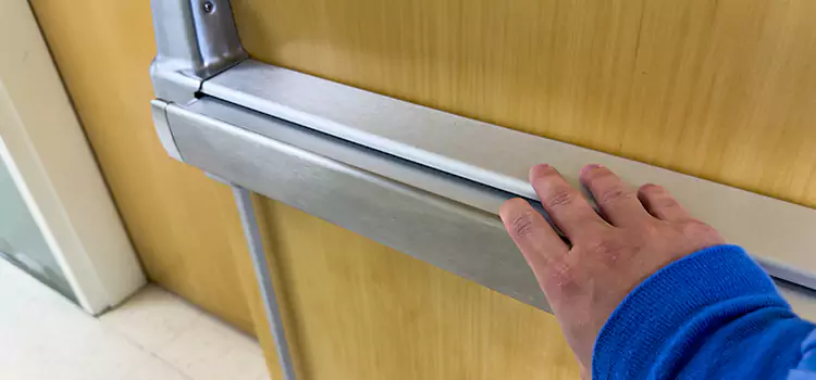 Installing a Push Bar on a Door San Lorenzo